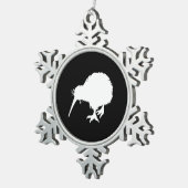 キーウィー スノーフレークピューターオーナメント (右)