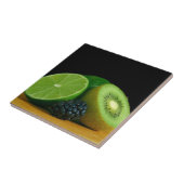 キーウィ、ライムおよびブラックベリー タイル (側面)