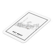 キーウェストの地図 マグネット (左側)