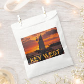 キーウェストの夕日と船 フェイバーバッグ (クリップ留めされた状態)