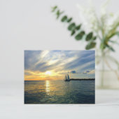 キーウェストの夕日 ポストカード (スタンド正面)