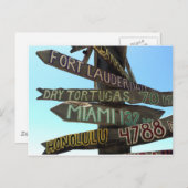 キーウェストの看板 ポストカード (正面/裏面)