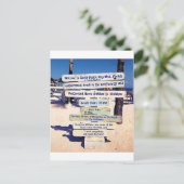 キーウェストフロリダビーチサイン ポストカード (スタンド正面)