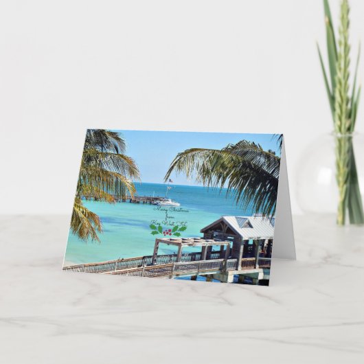 キーウェスト、フロリダからクリスマスの挨拶 カード (正面)
