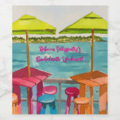 キーウェスト ヴァイブス ブライズパーティー 週末 ワインラベル (シングルラベル)