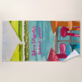 キーウェスト ヴィブス ブライズメイド ウィークエンド ビーチタオル (正面)