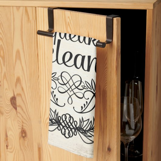 キークリーンヴィンテージレトロ布巾 キッチンタオル (三つ折り)