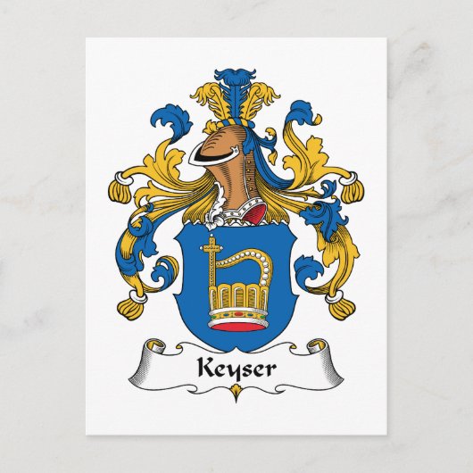 キーザー家紋 ポストカード (正面)