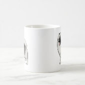 キーションドの漫画の犬 |かわいいキーシー・ラバーズ コーヒーマグカップ (中央)