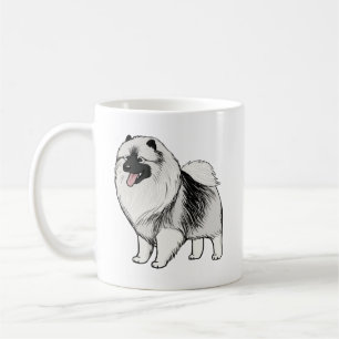キーションドの漫画の犬  かわいいキーシー・ラバーズ コーヒーマグカップ