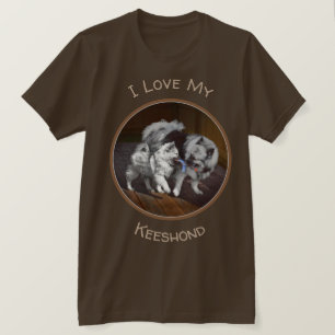 キーションド·プレイタ絵画イムズ-かわいいオリジナルのドッグアート Tシャツ