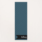 キースクランスコティッシュタータンチェックプレイドパターン ヨガマット (正面)