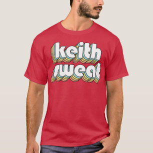 キーススウェットレトロレインボータイポグラフィフェードスタイル Tシャツ