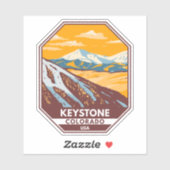 キーストーンコロラドウィンタースキーエリア シール (シート)