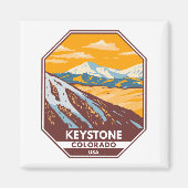 キーストーンコロラドウィンタースキーエリア マグネット (正面)