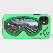 キーストーンコロラドグリーンスノーゴーグルiphone 5ケース Case-Mate iPhoneケース (裏面(横))