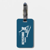 キーストーンコロラドスキーヤー ラゲッジタグ (裏面縦)