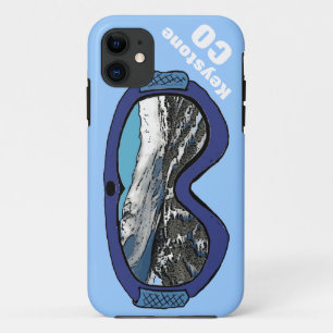 キーストーンコロラドブルースノーゴーグルiphone 5ケース iPhone 11 ケース