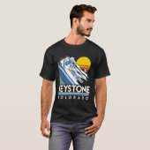 キーストーンコロラドレトロスキー Tシャツ (正面フル)