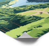 キーストーン州パークペンシルバニアトラベルヴィンテージ ポスター (角)