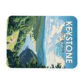 キーストーン州パークペンシルバニアトラベルヴィンテージ マグネット (横)