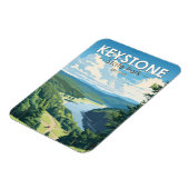 キーストーン州パークペンシルバニアトラベルヴィンテージ マグネット (左側)