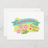 キーストーン州 ポストカード (正面/裏面)