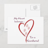 キースホンドのハート ポストカード (正面/裏面)