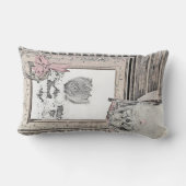 キースホンドクリスマスウィンター絵画ウインドウズドッグアート ランバークッション (裏面)