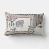 キースホンドクリスマスウィンター絵画ウインドウズドッグアート ランバークッション (正面)