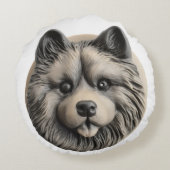 キースホンドッグ3D インスパイア ラウンドクッション (裏面)