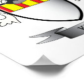 キース家紋コートオブアームズ ポスター (角)