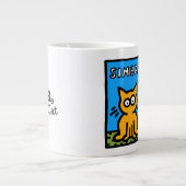 キース「ニシン」の猫グループ ジャンボコーヒーマグカップ (正面)