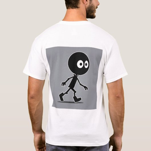キース・ハリングx紙カートゥーンのロゴTシャツ» Tシャツ (裏面)