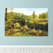 キース・ロッコによるモータンの戦い キャンバスプリント (インサイチュ (ウッドフロア))