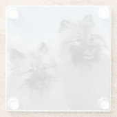 キーズのオリジナル絵を描アニマルアート ガラスコースター (裏面)