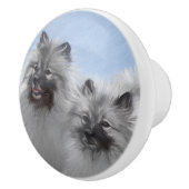 キーズのオリジナル絵を描アニマルアート セラミックノブ (右)