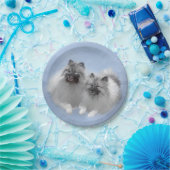 キーズのオリジナル絵を描アニマルアート ペーパープレート (パーティー)