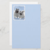 キーズのオリジナル絵を描アニマルアート 便箋 (正面/裏面)