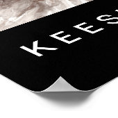 キーソンウォーターカラーポートレート ポスター (角)