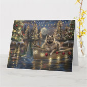 キーソンクリスマスフェスティバル航海 カード (黄色い花)