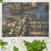 キーソンクリスマスフェスティバル航海 キッチンタオル (折り畳み)