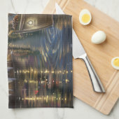 キーソンクリスマスフェスティバル航海 キッチンタオル (四つ折り)