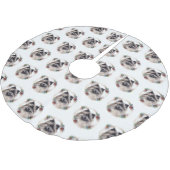 キーソンクリスマスリースフェスティバルカップ ブラッシュドポリエステルツリースカート (アングル)