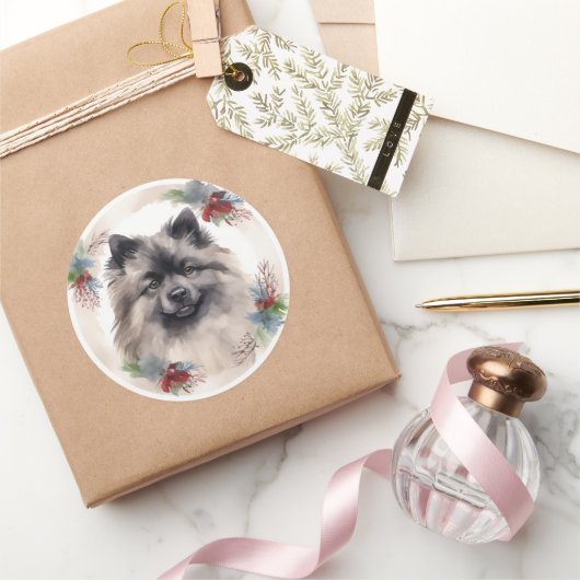 キーソンクリスマスリースフェスティバルカップ ラウンドシール (ギフト)