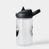 キーソングラフィックス – かわいいオリジナルドッグアート ウォーターボトル (左面)