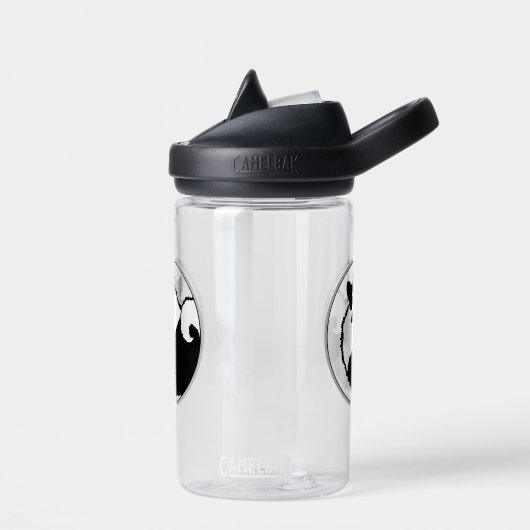 キーソングラフィックス – かわいいオリジナルドッグアート ウォーターボトル (左面)