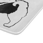 キーソングラフィックス – かわいいオリジナルドッグアート カッティングボード (角)