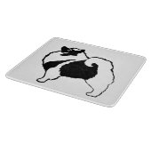 キーソングラフィックス – かわいいオリジナルドッグアート カッティングボード (角)