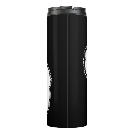 キーソングラフィックス – かわいいオリジナルドッグアート タンブラー (裏面)